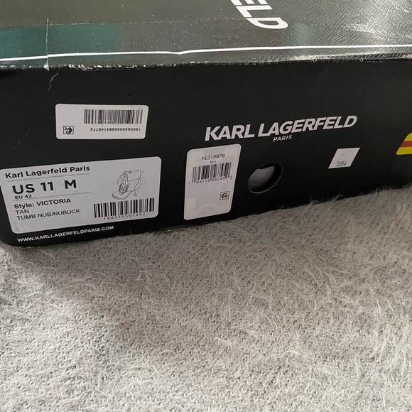 KARL LAGERFELD PARIS • Victoria Ankle Boots • Tan Nubuck - Picture 14 of 15